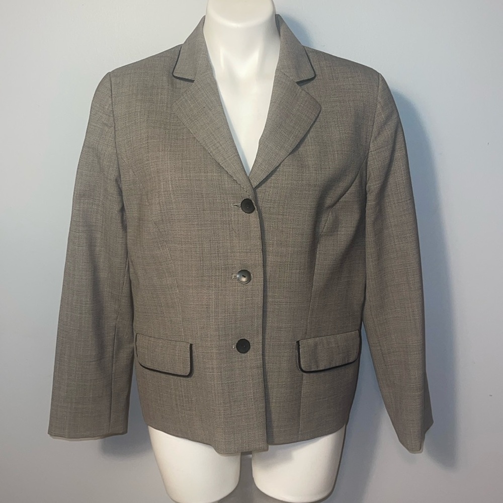 Vintage Pendleton Suit Jacket Women Size 12 Light Brown Savvy Stretch Wool